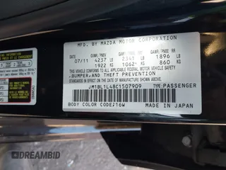 2012 Mazda 3 Mazdaspeed3 Touring z VIN JM1BL1L48C1507909, wystawiony jako IAAI lot #41377173 z przebiegiem 117 615 mil mil oraz . Historia ofert i sprzedaży dostępna na DreamBid. Obrazek 9.