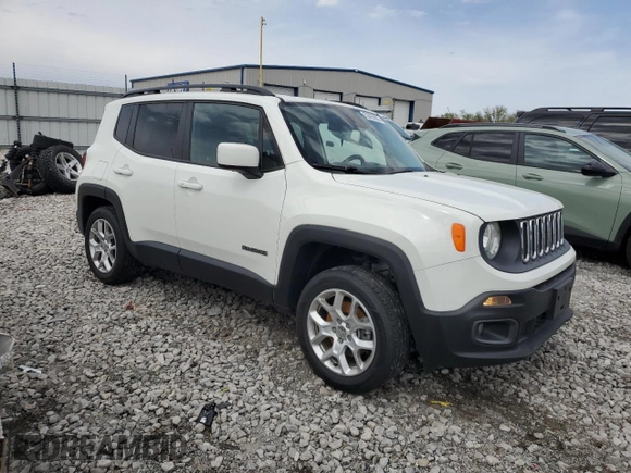 2017 Jeep Renegade Latitude with VIN ZACCJBBB7HPG33623, listed as a Copart auction lot 52420805 with 107,893 mi miles and Salvage title. Bid and sale history available at DreamBid. Image 4.