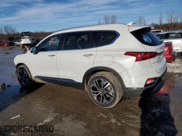 2020 Hyundai Santa Fe Limited with VIN 5NMS5CAA6LH273208, listed as a Copart auction lot 87245304 with 57,534 mi miles and Salvage Title. Bid and sale history available at carsss.com. Image 2.