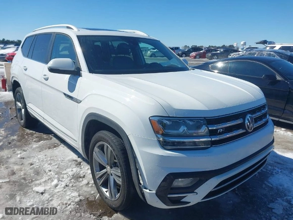2019 Volkswagen Atlas 3.6L V6 SE w/Technology R-Line with VIN 1V2XR2CA5KC592564, listed as a IAAI auction lot 41370143 with 133,896 mi miles. Bid and sale history available at carsss.com. Image 1.