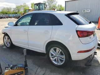 2018 Audi Q3 Premium z VIN WA1BCCFS7JR003141, wystawiony jako Copart lot #55787985 z przebiegiem 53 193 mil mil oraz Szkoda całkowita • Salvage title. Historia ofert i sprzedaży dostępna na DreamBid. Obrazek 2.