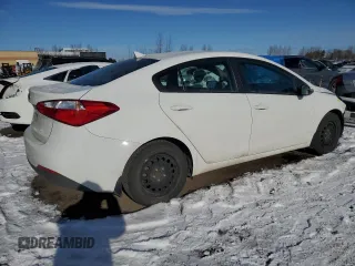 2015 Kia Forte LX with VIN KNAFX4A64F5405545, listed as a Copart auction lot 87821285 with 163,130 mi miles and Salvage Title. Bid and sale history available at DreamBid. Image 3.