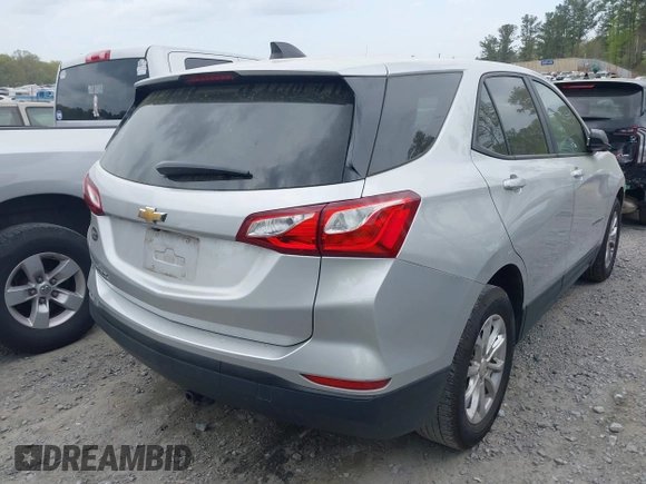 2020 Chevrolet Equinox LS with VIN 3GNAXHEV6LS720037, listed as a IAAI auction lot 41967086 with 68,000 mi miles and . Bid and sale history available at DreamBid. Image 4.