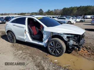 2024 Infiniti QX55 Sensory with VIN 3PCAJ5LR7RF112348, listed as a Copart auction lot 87254614 with 14,051 mi miles and Salvage Title. Bid and sale history available at DreamBid. Image 4.