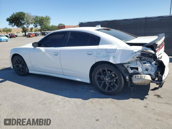 2021 Dodge Charger GT with VIN 2C3CDXHG5MH650184, listed as a Copart auction lot 49867975 with 46,648 mi miles and Non Repairable. Bid and sale history available at DreamBid. Image 2.