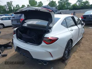 2022 Acura TLX Type S with VIN 19UUB7F03NA001688, listed as a IAAI auction lot 42406858 with Not provided miles and . Bid and sale history available at DreamBid. Image 4.