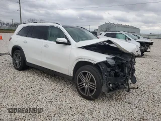 2024 Mercedes-Benz GLS 450 with VIN 4JGFF5KE8RB125341, listed as a Copart auction lot 43917165 with 17,544 mi miles and Salvage title. Bid and sale history available at DreamBid. Image 4.