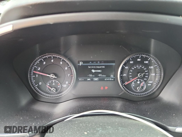 2022 Hyundai Santa Fe SE with VIN 5NMS14AJ5NH372980, listed as a Copart auction lot 60318535 with 61,418 mi miles and Salvage title. Bid and sale history available at DreamBid. Image 9.