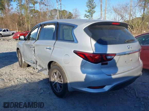 2020 Infiniti QX60 Luxe z VIN 5N1DL0MN2LC546831, wystawiony jako IAAI lot #41232325 z przebiegiem 49 858 mil mil oraz . Historia ofert i sprzedaży dostępna na DreamBid. Obrazek 3.