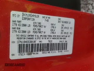 2003 Dodge 1500 ST with VIN 1D7HU18N03S380100, listed as a Copart auction lot 50748255 with Not Provided miles and Salvage Title. Bid and sale history available at DreamBid. Image 12.