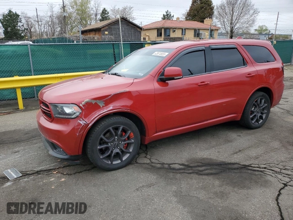 2016 Dodge Durango R/T с VIN 1C4SDJCT1GC477487, выставлен на аукционе Copart как лот 53874955 с пробегом 109 052 миль миль и Списание • Salvage title. История ставок и продаж доступна на DreamBid. Изображение 1.