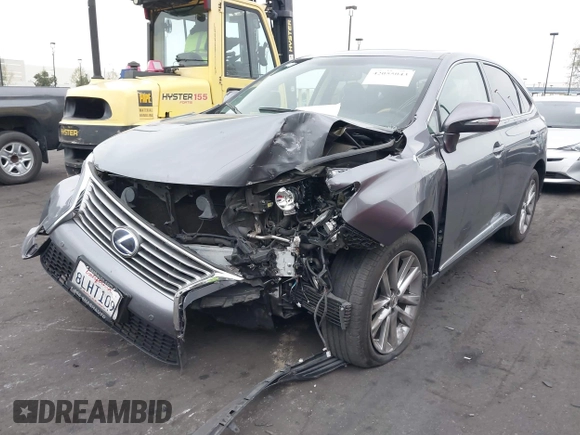 2015 Lexus RX 450h with VIN 2T2ZB1BA3FC003756, listed as a IAAI auction lot 42055043 with 66,386 mi miles and . Bid and sale history available at DreamBid. Image 2.