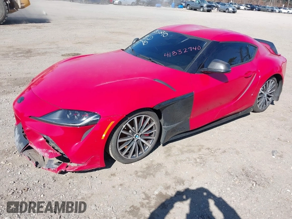 2021 Toyota Supra 3.0 with VIN WZ1DB0C08MW036515, listed as a IAAI auction lot 41832740 with 40,137 mi miles and . Bid and sale history available at DreamBid. Image 2.