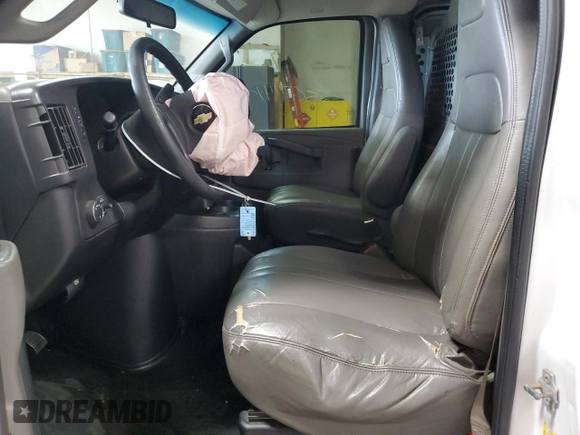 2023 Ford Transit Cargo with VIN 1FTBR1C84PKA17131, listed as a Copart auction lot 54901755 with 85,188 mi miles and Salvage title. Bid and sale history available at DreamBid. Image 7.