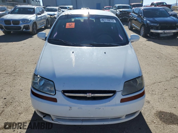 2006 Chevrolet Aveo LS with VIN KL1TD56616B542030, listed as a Copart auction lot 82115273 with 156,396 mi miles and Salvage title. Bid and sale history available at DreamBid. Image 5.