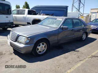 1997 Mercedes-Benz S-Class with VIN WDBGA51GXVA362521, listed as a Copart auction lot 69005184 with 124,444 mi miles and Clean Title. Bid and sale history available at carsss.com. Image 1.
