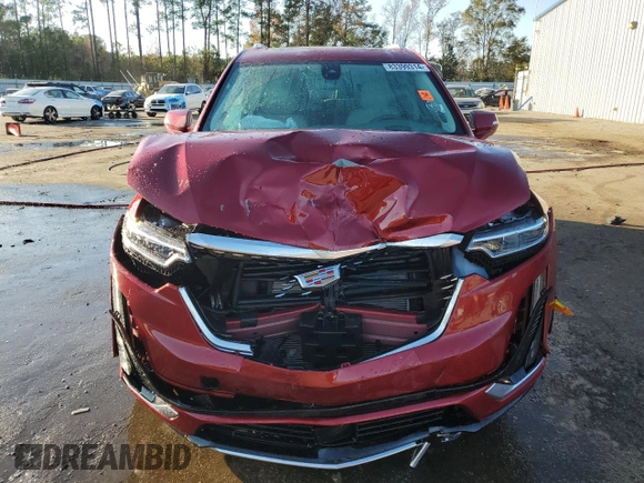 2024 Cadillac XT6 FWD Premium Luxury with VIN 1GYKPCRS6RZ708900, listed as a Copart auction lot 83399314 with 16,591 mi miles and Salvage Title. Bid and sale history available at carsss.com. Image 5.