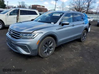 2022 Volkswagen Tiguan SE with VIN 3VV2B7AX5NM145127, listed as a Copart auction lot 50167775 with 25,432 mi miles and Salvage Title. Bid and sale history available at carsss.com. Image 1.