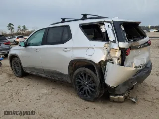 2022 Chevrolet Traverse RS with VIN 1GNERJKW4NJ124865, listed as a Copart auction lot 89060145 with 51,651 mi miles and Salvage Title. Bid and sale history available at carsss.com. Image 2.