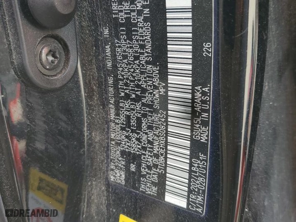 2011 Toyota Highlander with VIN 5TDBK3EHXBS082452, listed as a Copart auction lot 44063115 with 221,062 mi miles and Salvage Title. Bid and sale history available at carsss.com. Image 15.