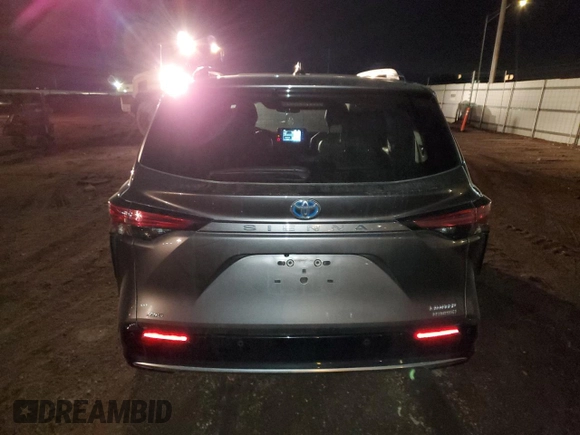 2022 Toyota Sienna Limited with VIN 5TDZSKFCXNS063626, listed as a Copart auction lot 85759354 with 35,448 mi miles and Salvage Title. Bid and sale history available at carsss.com. Image 6.