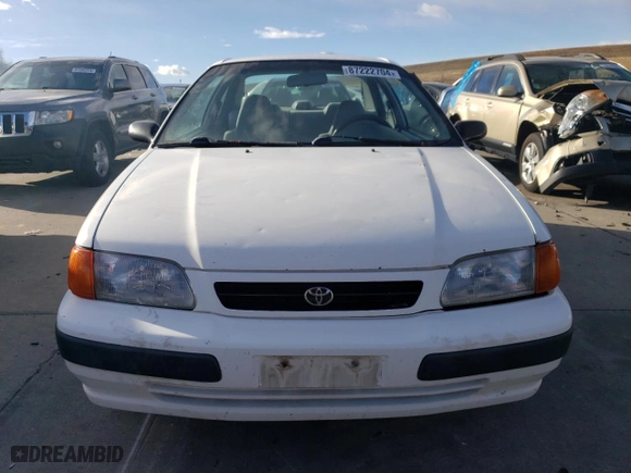 1995 Toyota Tercel DX with VIN JT2EL56D2S0027328, listed as a Copart auction lot 87222704 with 106,601 mi miles and Clean Title. Bid and sale history available at carsss.com. Image 5.