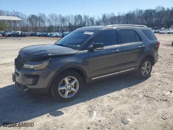 2019 Ford Explorer XLT with VIN 1FM5K7D82KGA57945, listed as a Copart auction lot 48569455 with 160,970 mi miles and Salvage Title. Bid and sale history available at carsss.com. Image 1.