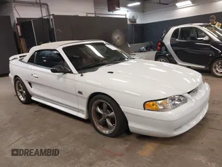 1995 Ford Mustang with VIN 1FALP45T8SF226134, listed as a IAAI auction lot 42378456 with 34,868 mi miles and . Bid and sale history available at DreamBid. Image 1.
