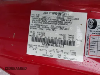 2009 Ford Mustang с VIN 1ZVHT80N995104312, выставлен на аукционе IAAI как лот 42294223 с пробегом 199 200 миль миль и . История ставок и продаж доступна на DreamBid. Изображение 9.