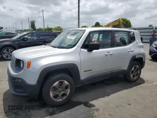2016 Jeep Renegade Sport with VIN ZACCJBAT5GPD94436, listed as a Copart auction lot 54484285 with 0 mi miles and Salvage Title. Bid and sale history available at carsss.com. Image 1.