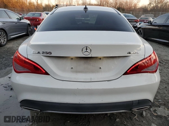 2017 Mercedes-Benz CLA 250 with VIN WDDSJ4GB1HN420861, listed as a Copart auction lot 83458394 with 65,845 mi miles and Salvage Title. Bid and sale history available at DreamBid. Image 6.