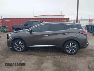 2018 Nissan Murano Platinum with VIN 5N1AZ2MG3JN187408, listed as a IAAI auction lot 41536060 with 76,476 mi miles. Bid and sale history available at carsss.com. Image 14.