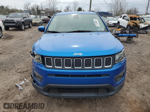 2018 Jeep Compass Latitude with VIN 3C4NJDBB9JT150296, listed as a Copart auction lot 51248845 with 44,565 mi miles and Salvage Title. Bid and sale history available at carsss.com. Image 5.
