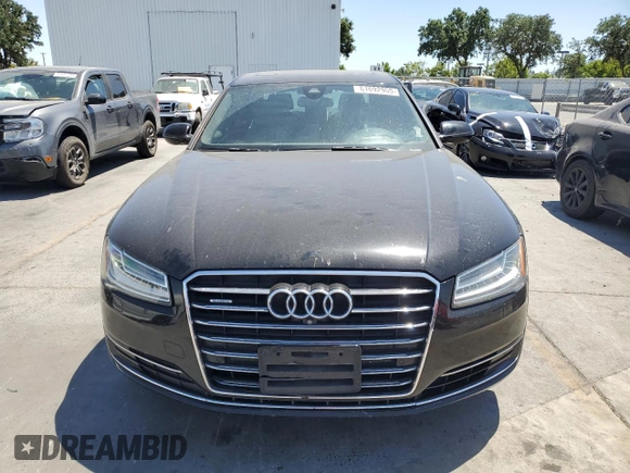 2016 Audi A8 3.0T with VIN WAU34AFD8GN004633, listed as a Copart auction lot 61692955 with 155,405 mi miles and Salvage title. Bid and sale history available at DreamBid. Image 5.