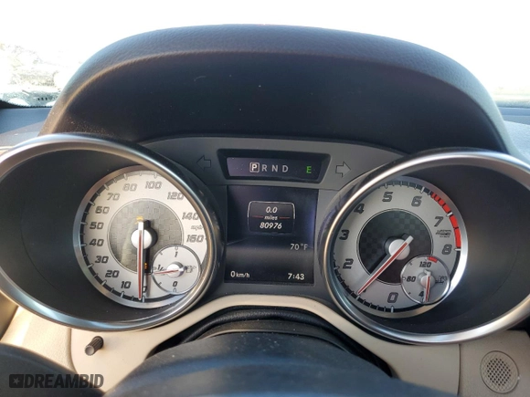2014 Mercedes-Benz SLK-Class SLK 350 with VIN WDDPK5HA1EF078199, listed as a Copart auction lot 70853244 with 80,976 mi miles and Salvage Title. Bid and sale history available at carsss.com. Image 9.