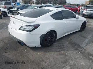 2013 Hyundai Genesis Coupe R-Spec with VIN KMHHU6KJ6DU081340, listed as a IAAI auction lot 41528083 with 73,917 mi miles and . Bid and sale history available at DreamBid. Image 4.