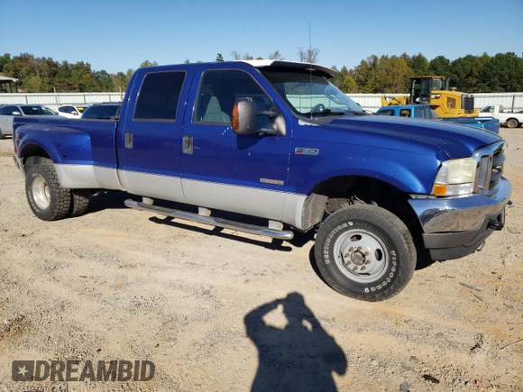 2003 Ford F-350 XL with VIN 1FTWW33P43EB78603, listed as a Copart auction lot 76317284 with 228,798 mi miles and Salvage Title. Bid and sale history available at DreamBid. Image 4.
