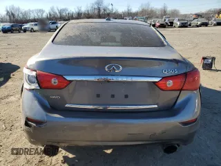 2017 Infiniti Q50 3.0t Sport with VIN JN1EV7AR8HM833565, listed as a Copart auction lot 46193885 with 90,906 mi miles and Salvage Title. Bid and sale history available at carsss.com. Image 6.