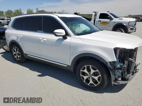 2020 Kia Telluride EX with VIN 5XYP34HC3LG041121, listed as a Copart auction lot 52968355 with 95,543 mi miles and Salvage title. Bid and sale history available at DreamBid. Image 4.