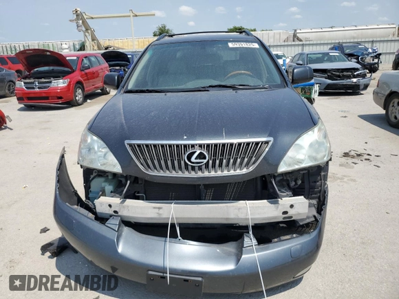 2007 Lexus RX 350 with VIN 2T2HK31U77C024338, listed as a Copart auction lot 59391825 with 196,238 mi miles and Salvage title. Bid and sale history available at DreamBid. Image 5.