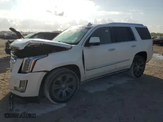2015 Cadillac Escalade Premium with VIN 1GYS3NKJ9FR553120, listed as a Copart auction lot 45470515 with 100,082 mi miles and Salvage Title. Bid and sale history available at carsss.com. Image 1.