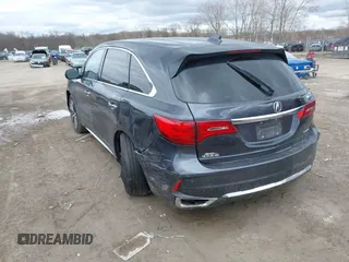 2019 Acura MDX w/Technology Pkg with VIN 5J8YD4H50KL008665, listed as a IAAI auction lot 42043373 with 77,665 mi miles. Bid and sale history available at carsss.com. Image 3.