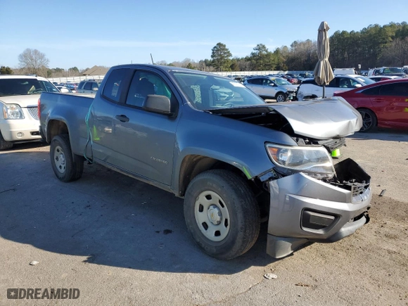 2018 Chevrolet Colorado 2WD Work Truck with VIN 1GCHSBEA0J1317962, listed as a Copart auction lot 45197315 with 42,841 mi miles and Salvage Title. Bid and sale history available at carsss.com. Image 4.