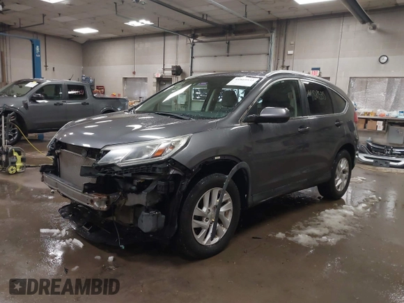 2015 Honda CR-V EX-L with VIN 2HKRM4H75FH604059, listed as a IAAI auction lot 41869535 with 131,848 mi miles. Bid and sale history available at carsss.com. Image 18.