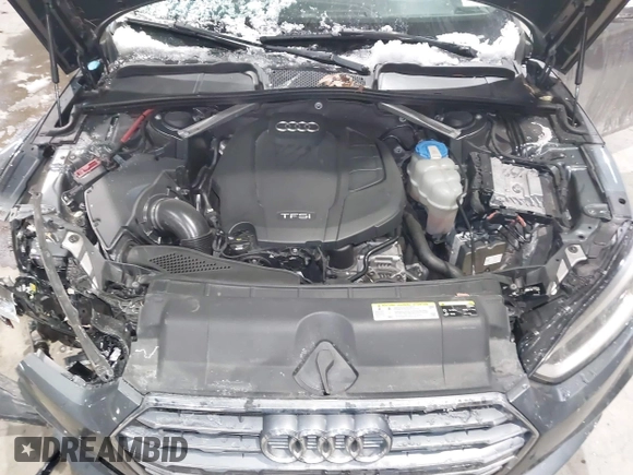 2018 Audi A5 Premium Plus with VIN WAUTNAF50JA011354, listed as a IAAI auction lot 41396659 with 74,936 mi miles and . Bid and sale history available at DreamBid. Image 10.