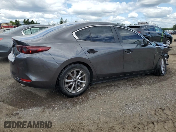 2019 Mazda 3 S Carbon Edition with VIN JM1BPBCM3K1123710, listed as a Copart auction lot 63765644 with 137,243 mi miles and Salvage title. Bid and sale history available at DreamBid. Image 3.