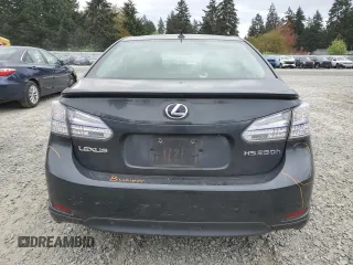 2010 Lexus HS 250h with VIN JTHBB1BA0A2025306, listed as a Copart auction lot 54450975 with 95,316 mi miles and Salvage Title. Bid and sale history available at DreamBid. Image 6.