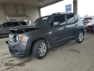 2017 Jeep Renegade Latitude z VIN ZACCJABB5HPF37984, wystawiony jako Copart lot #52618355 z przebiegiem 123 335 mil mil oraz Szkoda całkowita • Salvage title. Historia ofert i sprzedaży dostępna na DreamBid. Obrazek 1.