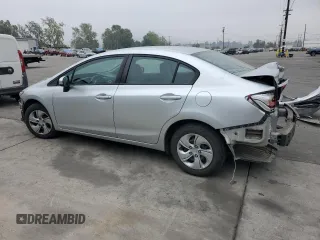 2015 Honda Civic LX with VIN 19XFB2F53FE202026, listed as a Copart auction lot 53326035 with 78,901 mi miles and Salvage Title. Bid and sale history available at DreamBid. Image 2.
