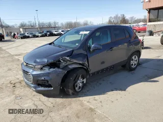 2019 Chevrolet Trax LS with VIN 3GNCJKSB7KL161155, listed as a Copart auction lot 49482395 with 57,465 mi miles and Salvage Title. Bid and sale history available at carsss.com. Image 1.